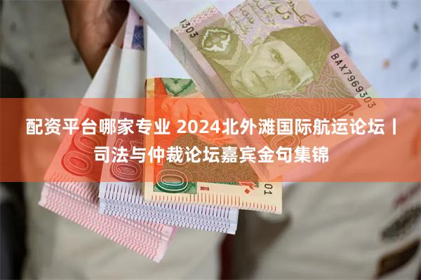 配资平台哪家专业 2024北外滩国际航运论坛丨司法与仲裁论坛嘉宾金句集锦