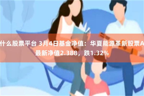 什么股票平台 3月4日基金净值：华夏能源革新股票A最新净值2.388，跌1.32%